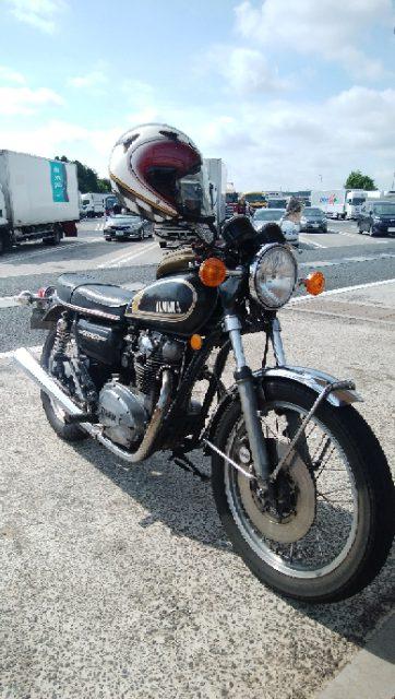 ヤマハTX650のバイクタンク、いつも目につく深い凹み。神奈川県 ...