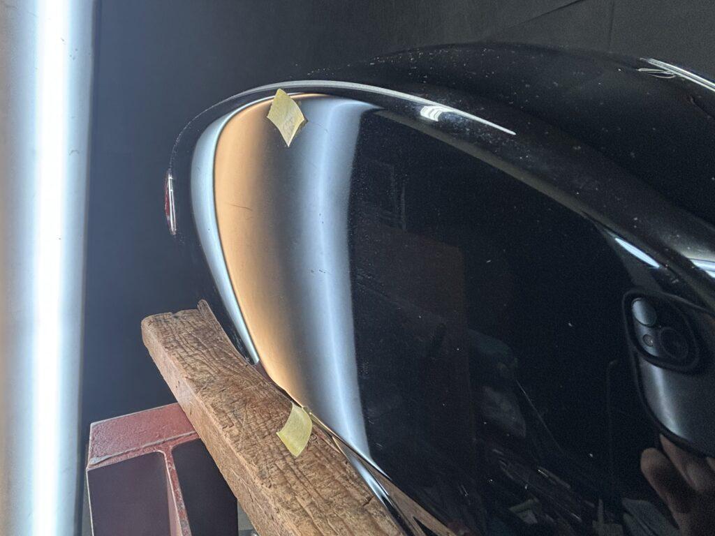 ホンダCB1100のバイクタンクをデントリペアで凹み修理後